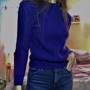 Vintage authentic royal blue sweater